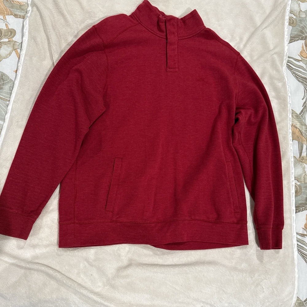Men's Red Tommy Bahama Quarter Zip